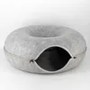 Katzentunnel Katzenhöhle Katzenbett Spielhöhle Grau Produktbild-Vorschau 1