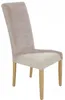 4 Stück Stuhlhussen Hohe Lehne - Beige - Samt - Universal Produktbild-Vorschau 7
