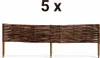 WikliBOX | Set di 5 bordure per aiuole in vimini 100 x 20 Anteprima dell’immagine prodotto 7