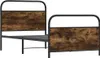 vidaXL Rám postele bez matrace 90x200 cm kouřový dub Náhled obrázku produktu 3