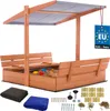 Pískoviště KOTARBAU® se střechou 120 x 120 cm, dřevěné, s Náhled obrázku produktu 1