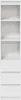 vidaXL Highboard blanc 37,5x35x180 cm Bois composite Voir les images du produit 6