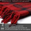 Palästinensertuch Shemagh Kufiya in Bordeaux Rot Schwarz Produktbild-Vorschau 3
