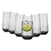 6 schwarze rauchfarbene Longdrinkgläser 430ml  Produktbild-Vorschau 1