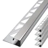 Dalsys 5x Fliesenschiene Eckprofil 2,5m x 10mm Edelstahl Produktbild-Vorschau 1