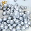 Ballons métalliques argent chrome fête anniversaire Voir les images du produit 4