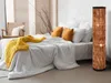 Kleine Stehlampe 120cm Rattan Lampenschirm, Lichtsäule Produktbild-Vorschau 5