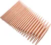 A set of rose gold circular knitting needles arranged diagonally on a white background. Náhľad obrázku produktu