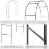 tectake® Rosenbogen aus Stahl 140 x 40 x 240 cm Produktbild-Vorschau 5