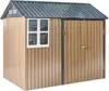 BELIANI Zahradní kůlna hnědá ocelová 235 x 175 cm Náhled obrázku produktu 1