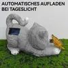 Solar Katzenfigur mit LED, Gartendeko Outdoor, wasserdicht, Produktbild-Vorschau 3