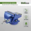 Schraubstock parallel 360° drehbar mit Amboss für Werkbank Produktbild-Vorschau 2