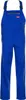A pair of blue overalls is shown against a white background. Produktbild-Vorschau