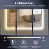 HOKO Badspiegel Antibeschlag LED 60x80cm mit Rahmen Produktbild-Vorschau 4