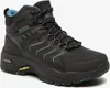 A black hiking boot with blue accents is shown against a white background. Voir les images du produit