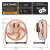 Product information and dimensions for a Brandson wind machine. Produktbild-Vorschau