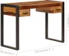 Biurko vidaXL z 2 szufladami, 110 x 50 x 77 cm, z litego Podgląd zdjęcia produktu 7
