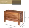 STOLMAK Gartenbox aus Holz 166 l 80x52x40 cm Braun Produktbild-Vorschau 3