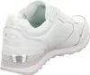A white Skechers sneaker is shown from a rear-side angle against a white background. Voir les images du produit