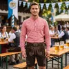 Trachtenhemd mit Stehkragen für Trachtenlederhosen kariert, Produktbild-Vorschau 7
