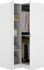 Dmora Guardaroba 2 Ante Aser 92.5x184h cm Bianco, Anteprima dell’immagine prodotto 4