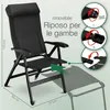 Sedia da campeggio pieghevole ELONEO con poggiagambe Anteprima dell’immagine prodotto 3