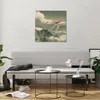 Bilder auf glas - Einteilig - Rot Flugzeug Berge - 60x60cm Produktbild-Vorschau 6