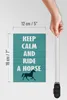 Holzschild Spruch 12x18cm keep calm and ride a horse Pferd Produktbild-Vorschau 6