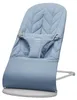 BabyBjörn Bliss Kronenblatt Baumwolle Wippe Blau Produktbild-Vorschau 1
