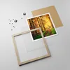 Gerahmtes Poster - Rahmen in heller Eiche - Wald Baum Natur Produktbild-Vorschau 4