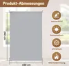 Jayseuw Senkrechtmarkise Grau 160 x 240cm Vertikalmarkise Produktbild-Vorschau 2