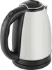 A studio shot of a stainless steel electric kettle with a black handle and base, isolated on a white background. Náhled obrázku produktu