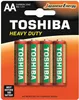Zn-C HEAVY DUTY R6 Batterie Blister mit 4 Stück. TOSHIBA Produktbild-Vorschau 2