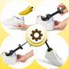 Collage showing how to use a shoe stretcher. Podgląd zdjęcia produktu