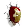 Marvel Avengers Iron Man Maske 3D-Wandlicht mit Wandsticker Produktbild-Vorschau 3