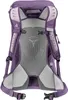The back of a purple Deuter backpack. Produktbild-Vorschau