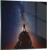 Bilder auf glas - Einteilig - Kosmos Maßstab Mensch - Produktbild-Vorschau 1