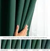 Zasłona blackout 90% na taśmie z szarfą 140x175 cm zielona Podgląd zdjęcia produktu 4