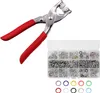 2er Set Druckknopfzange für Kleidung + 80 Rostfreie 9,5 mm Produktbild-Vorschau 1