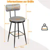 ProximaX Barhocker 2er Set, Barstuhl, Küchenstuhl, Produktbild-Vorschau 6