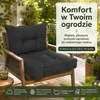 Zestaw 2 Poduszek Ogrodowych Pikowanych na Krzesło zoom Podgląd zdjęcia produktu 2