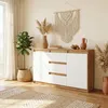 Komoda 120 cm Aga wotan biała matowa z szufladami Podgląd zdjęcia produktu 2