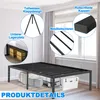 QEENTOE Gestoffeerd bed 90x200 cm met hoofdeinde en Productafbeelding-voorbeeld 7