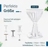 TexDeko Stehtischhussen Premium mit Schleifenband für Produktbild-Vorschau 2
