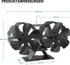 Kamnový ventilátor Wiltec s 12 lopatkami 60 až 350 °C, Náhled obrázku produktu 8