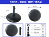 casa.pro Schirmständer Bionaz, Beton, Schwarz, rund, 15 kg, Produktbild-Vorschau 4