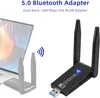 Bluetooth WLAN Stick 2 in 1  1300Mbps USB WiFi AC Dongle Produktbild-Vorschau 3