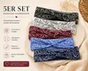 5x Damen Stirnband Boho Stil, Breites, elastisches Produktbild-Vorschau 9
