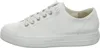 A side view of a white leather sneaker. Voir les images du produit