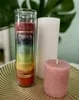 Candela Chakra Potere universale - una candela arcobaleno Anteprima dell’immagine prodotto 7